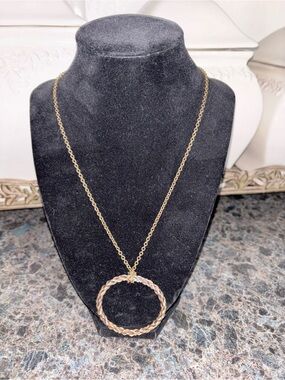 Burial ground Braided Circle chain Pendant Necklace